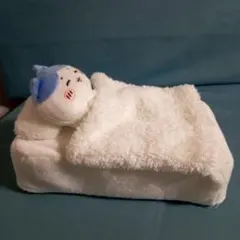 ちいかわおふとんぬいぐるみティッシュケース 　ハチワレ