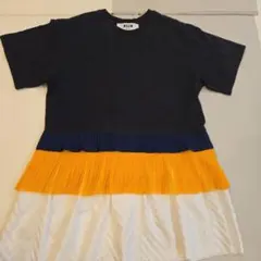 MSGM プリーツデザイン 半袖Tシャツのサムネイル
