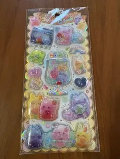 【クラックス】キラキラウォーターinシール　はぐみーず　動物 アニマル 正規品