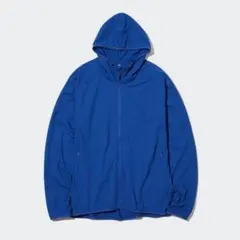 UNIQLO ユニクロ ストレッチドライEXフルジップパーカー ブルーSサイズ