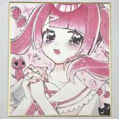 o*n様 【一点物 手描き 原画】 猫耳 女の子 オリジナルイラスト