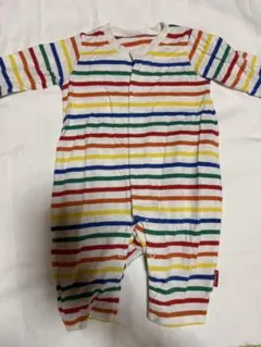 moujonjon ボーダー ロンパース 70cm