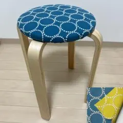 ミナペルホネン スツール タンバリン 丸椅子【グレー/ブルー