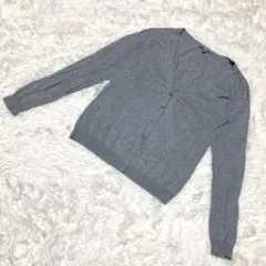 UNIQLO  ユニクロ　カーディガン　グレー　薄手　コットン100% M
