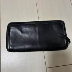 ポールスミス 黒 レザー 長財布 ファスナー式