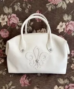 EVRIS エンブレムボストンBAG ホワイトのサムネイル
