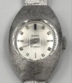 RADO(ラドー) 21 jewels オーバル型 女性用 手巻き腕時計 稼働中 RADO(ラドー) 21 jewels オーバル型 女性用 手巻き腕時計 中古