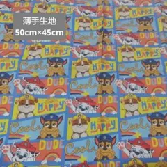 薄手の生地　パウパトロール　チェイス　マーシャル　ラブル