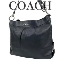 ✨美品　COACH コーチ ショルダーバッグレザー　ブラック　黒　16182のサムネイル