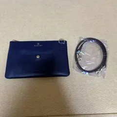 BLEUET ブルエ　ネイビー レザー ショルダーバッグ　新品