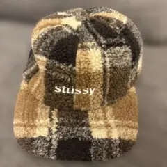 Stüssy チェック柄キャップ