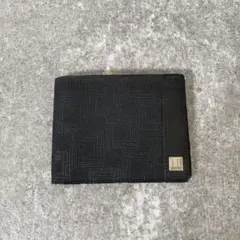 dunhi ダンヒル 二つ折り財布 札入れ ディーエイト　レザー　黒