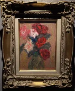画家haru☆油彩画F2号☆薔薇☆原画、一点物 - メルカリ