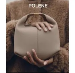 超美品】POLENE ポレーヌ Béri キャメル ショルダーバッグ - メルカリ