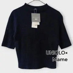 タグ付き UNIQLO×Mame 3Dメッシュセーター S ブラック