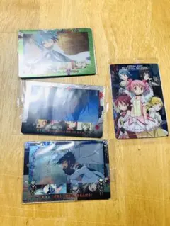 未開封｜まどマギ　ウエハース　カード４種さやか