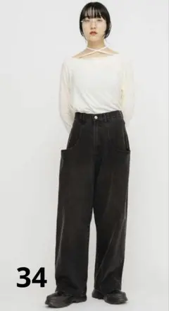 KBF ビックポケットデザインデニム　34