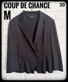 ✴︎COUP DE CHANCE ✴︎ブラック テーラードジャケット M✴︎