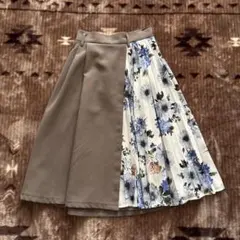 INGNI 花柄プリーツ　切り替えスカート