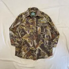 90's MASTER SPORTSMAN 長袖シャツ　Mサイズ バス　魚