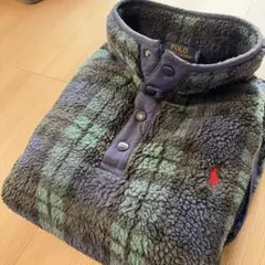 ⭐️ポロラルフローレン ブラックウォッチ フリースジャケット