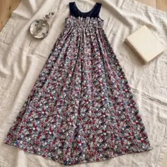MACPHEE マカフィー シルク100% サロペット オールインワン 花柄のサムネイル