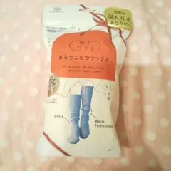 ◎特価◎まるでこたつソックス 限定デザイン(色:ヴィオラブルー)／1点