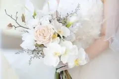 アーティフィシャルフラワーブーケ ブートニア ウエディング ブーケ