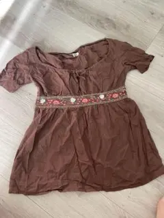 Rafis ブラウン 半袖チュニック