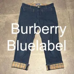 【Burberry】Blue Label デニムパンツ ノバチェック 38 Mのサムネイル
