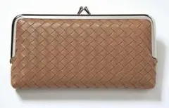 【未使用】ハリスレザーがま口長財布　Harriss付録財布 スリム財布