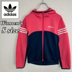 adidas アディダス トラックジャケット ジャージ ピンク レディース S