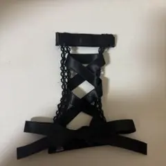 ブラック レース リボン ヘアアクセサリー