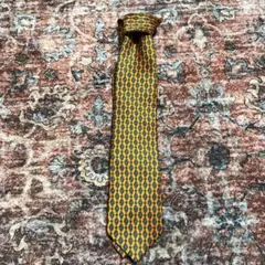 ネクタイ　古着　オレンジ