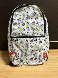 SNOOPY スヌーピーとベルが描かれた総柄の2WAYリュックのサムネイル