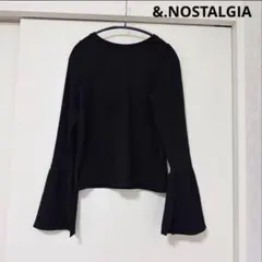 &.NOSTALGIA ブラック　フリーサイズ　ロングスリーブ　トップス　秋春のサムネイル