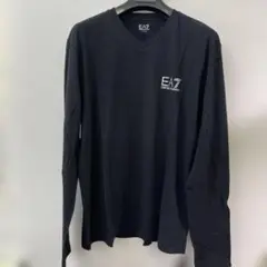 EMPORIOARMANIアルマーニ メンズ　新品　ロンT ブラックL胸ロゴ