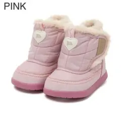 【美品】IFME イフミー　ピンク スノーブーツ(撥水・防滑)13.0センチ