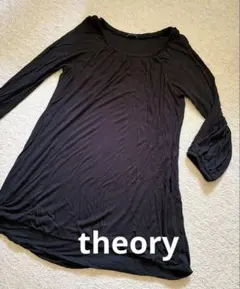 Theory チュニック ブラック 五分袖のサムネイル