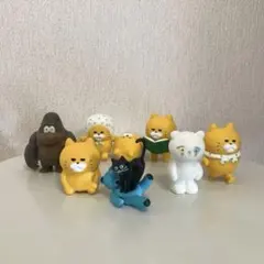 ケンエレファント フィギュアガチャガチャ8点セット ノラネコぐんだん・umao他