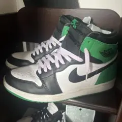 Nike Air Jordan 1 ブラック/ホワイト/グリーン
