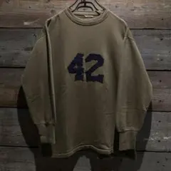 80s　Champion　スポーツチームウェア　トレーニングスウェット　刺繍番号