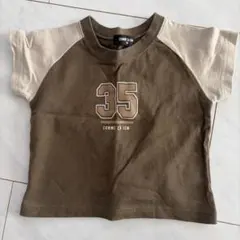 COMME CA ISM ブラウン Tシャツ 90