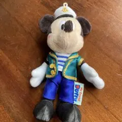 ミッキーマウス 船長のぬいぐるみ 約15cm
