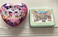 ディズニー　お菓子、アメニティ空き缶　２種類