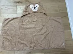 ディズニーDuffy and Friends クマのフード付きバスタオル