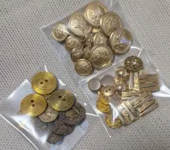 ボタン まとめ売り ゴールド系