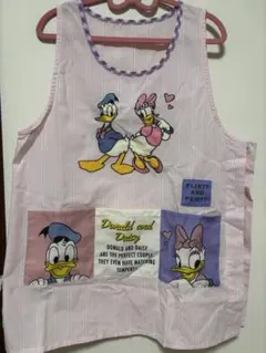 ドナルド　デイジー エプロン　キャラクターエプロン　保育士