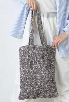 チャオパニック　A4 カラナビ付き　スパンコールトート　グレー