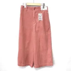 UNIQLO ユニクロ ハイウエストコーデュロイワイドパンツ W64 ピンク